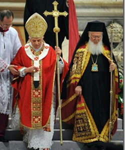 Benedicto XVI anima a continuar el camino hacia la plena comunin con las iglesias ortodoxas
