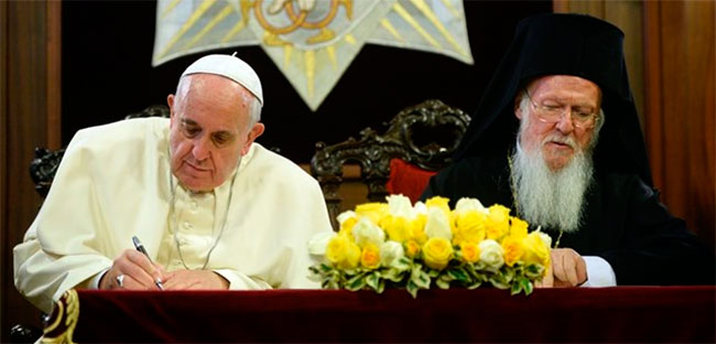 Gratitud del Papa y del Patriarca de Constantinopla por el encuentro ecumnico en Turqua