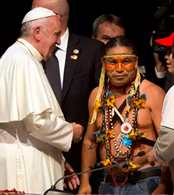 Francisco pide perdn por las ofensas de la Iglesia a los indgenas durante la conquista de Amrica