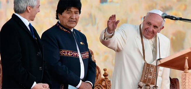 El Papa pide a Evo Morales que nadie sea excluido