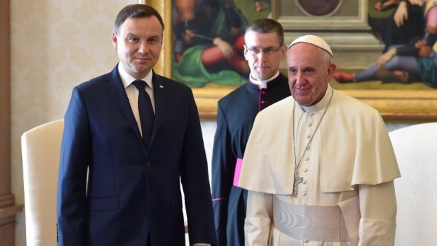 El Papa aborda con Andrzej Duda la positiva contribucin de la Iglesia en Polonia
