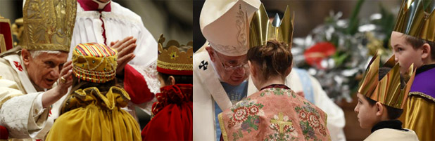 Polmica absurda: con Benedicto XVI ya haba nias vestidas de Rey Mago en la Misa de Ao Nuevo