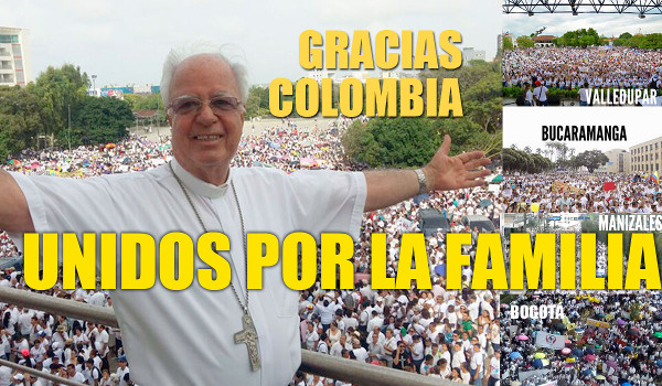 Los obispos colombianos agradecen al pueblo su participacin masiva en las marchas por la familia