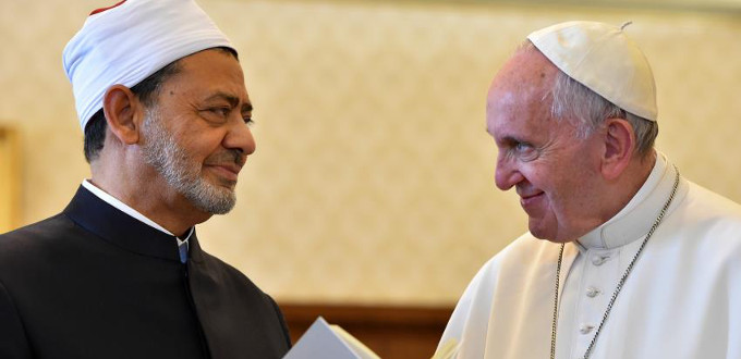 El Papa participar junto con el imn de la Mezquita de Al-Azhar en la Conferencia Internacional sobre la Paz 