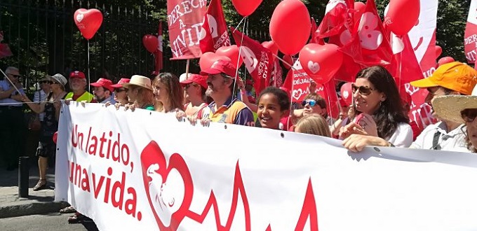 Miles de personas en la VII Marcha por la Vida en Espaa 