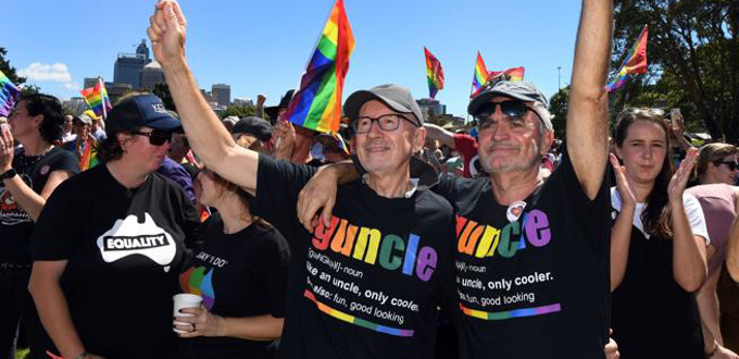 Ms del 60% de los australianos se manifiestan a favor del matrimonio homosexual