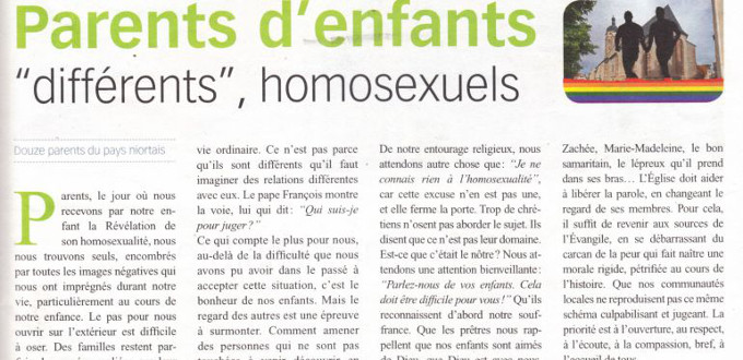 La archidicesis francesa de Poitiers publica un artculo pro-LGTB