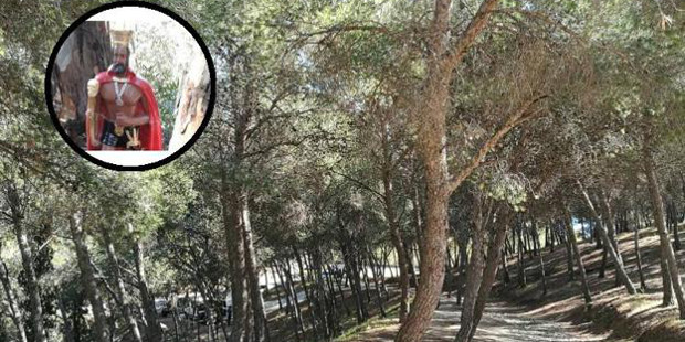 Aparecen restos de rituales de santería y satanismo en un monte de Málaga