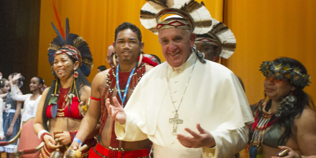 El Papa se presenta en una reunin preparatoria del Snodo para la Amazonia