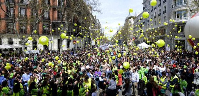 Miles de espaoles en la Marcha por la Vida celebrada en Madrid