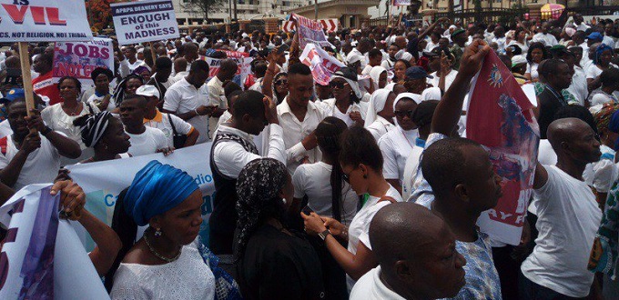 Catlicos marchan en Nigeria en protesta por el asesinato de los cristianos