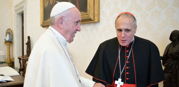 Resultado de imagen para el papa y el cardenal DiNardo