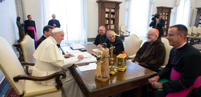 El Papa se reuni con la Ejecutiva de la Conferencia Episcopal de Estados Unidos