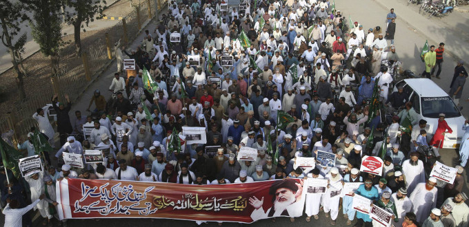 Manifestaciones de islamistas piden la ejecucin de Asia Bibi