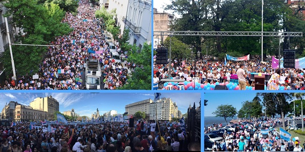 Argentina: masiva movilizacin ciudadana en contra de la ideologa de gnero