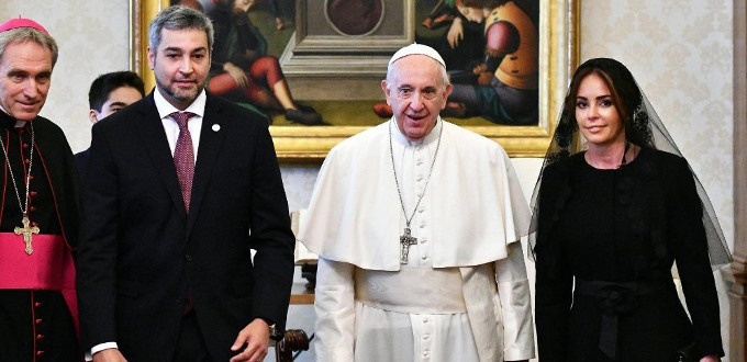 El Papa recibi al Presidente de Paraguay