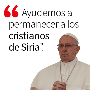 Ayuda Iglesia Necesitada.  Ayuda a los cristianos de Siria