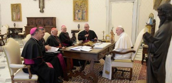 El Papa se rene tres horas con el Comit Permanente del episcopado chileno