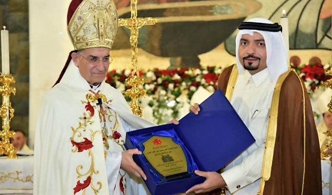 El patriarca maronita inaugura en el Lbano una iglesia financiada por el emir de Qatar
