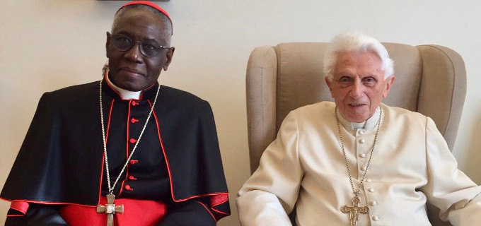 Sarah, con Benedicto XVI