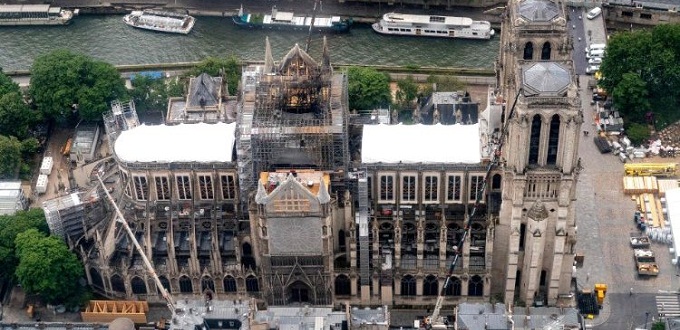 Celebrada la Primera Misa en la Catedral Notre Dame, despus del incendio de abril 2019
