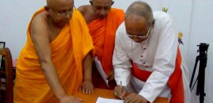 Card. Ranjith y monjes budistas dicen No a las bases militares de EE.UU. en Sri Lanka