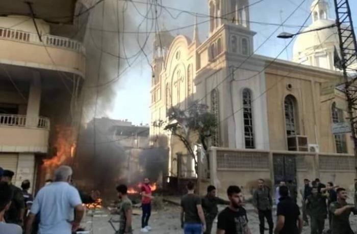 Atentado en Siria con coche bomba en la iglesia de la Virgen Mara deja 12 heridos