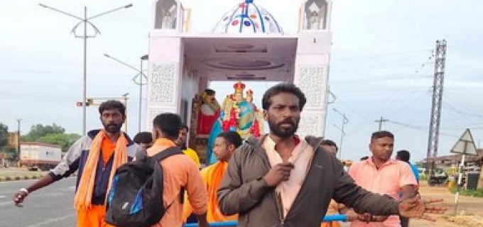 Radicales hindes agreden a peregrinos cristianos y profanan una imagen de la Virgen