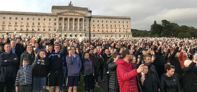 Miles de norirlandeses marchan en silencio contra la imposicin del aborto por parte del parlamento britnico