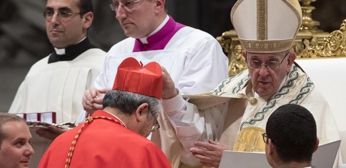 El Papa Francisco crear 13 nuevos Cardenales