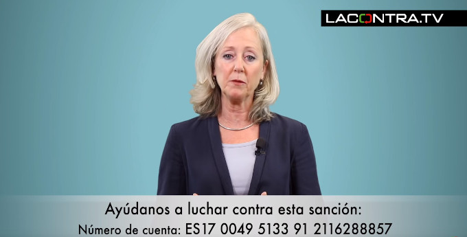 Elena Lorenzo pide ayuda para pagar la multa ideolgica impuesta por el gobierno del PP y Ciudadanos en Madrid