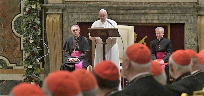 Discurso navideo del Papa a la Curia romana