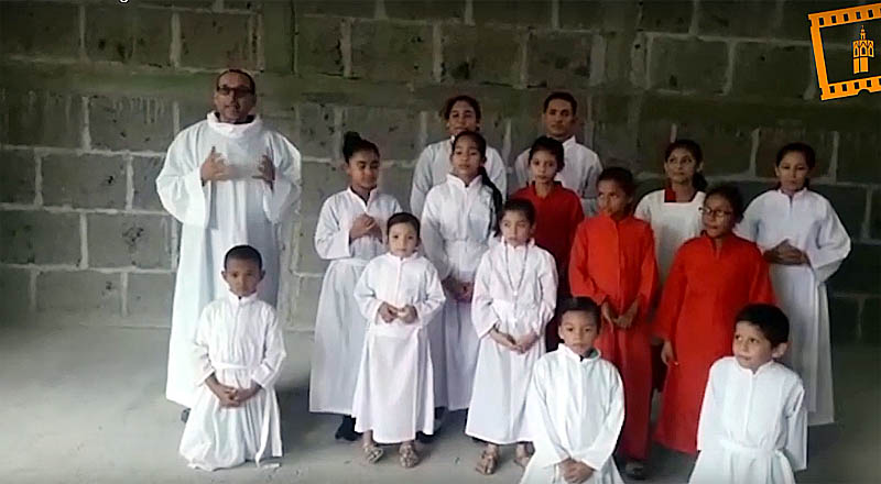 Nios de misin en Nicaragua envan mensaje a la Dicesis de Valencia nimo y fe: Dios est con ustedes