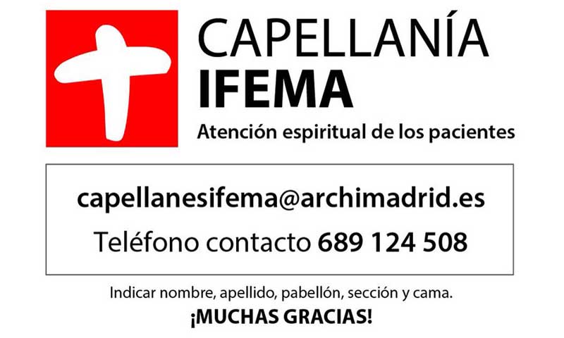 Cien capellanes en los hospitales de la diócesis de Madrid recuerdan a enfermos, familias y profesionales que la Iglesia los acompaña Cien capellanes en los hospitales de la diócesis de Madrid recuerdan a enfermos, familias y profesionales que la Iglesia los acompaña