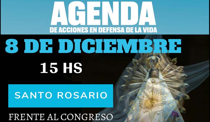 Semana de acciones en defensa de la Vida en Argentina