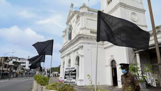Los catlicos de Sri Lanka izan banderas negras por la falta de investigacin de la masacre de Pascua del 2019
