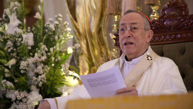 El cardenal Maradiaga pide que la ley de Cristo gue a Honduras en vez de las ideologas gastadas