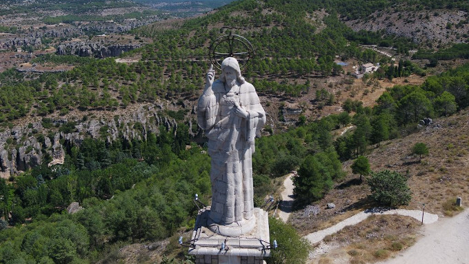 Acto vandlico contra la imagen del Sagrado Corazn de Jess en Cuenca