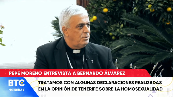 La Fiscala investiga al obispo de Canarias por decir que las relaciones homosexuales son pecado mortal