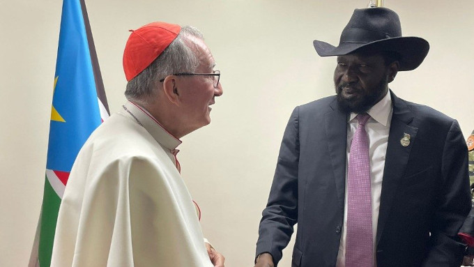 Salva Kiir al cardenal Parolin: No permitimos que nadie inicie una guerra