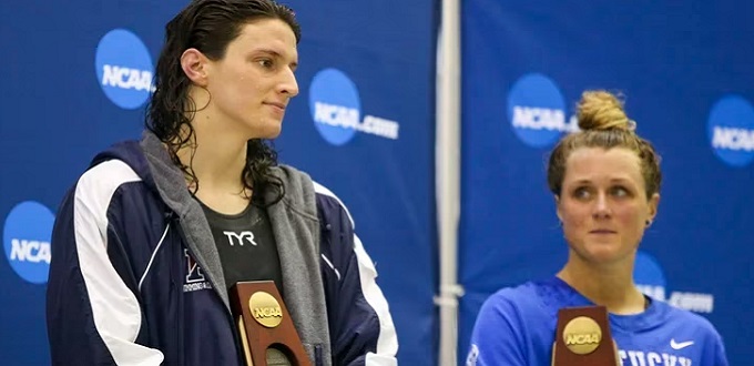12 veces campeona universitaria en natacin Railey Gaines:Fuimos forzadas a competir contra una persona biolgicamente hombre