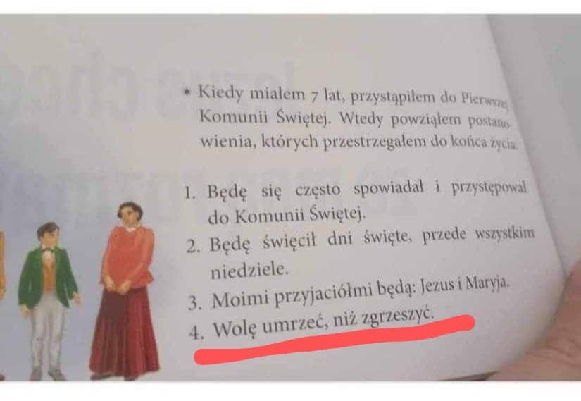 La Iglesia en Polonia defiende en un libro escolar la cita antes morir que  pecar de Santo Domingo Savio