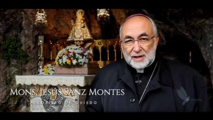 Mons. Sanz Montes presenta la prxima Jornada Eucarstica Mariana Juvenil en Covadonga