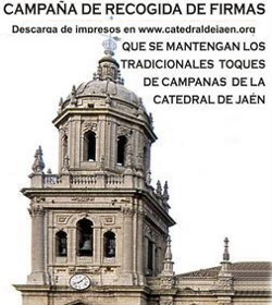 Jaén se moviliza contra la sentencia que obliga a moderar el ruido de las campanas de la Catedral