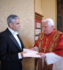 Benedicto XVI recuerda a Miguel Díaz que sólo la fidelidad a la verdad garantiza la libertad y el desarrollo