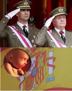 Militares para la Democracia pide al Rey que no firme la ley del aborto