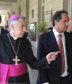 Monseor Aguer al gobernador Scioli: Es mi obligacin decirle que ha cometido usted un error