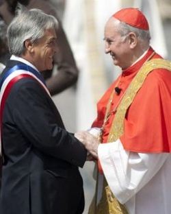 El cardenal Errzuriz cree que el presidente Piera comparte los criterios de los obispos chilenos sobre el indulto
