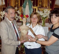 El pueblo de Lopera recupera una imagen de la Virgen rescatada de las llamas por un republicano en 1936