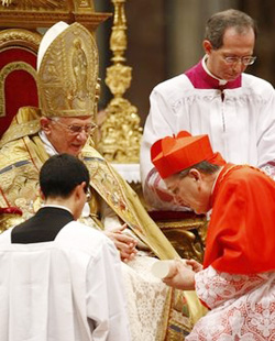 El cardenal Burke critica a los «falsos católicos» que tergiversan
a Benedicto XVI

